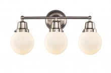 Innovation Lighting 623-3W-SN-G201-6 - Beacon - 3 Light - 22 inch - Brushed Satin Nickel - Bath Vanity Light