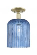 Innovation Lighting 716-1C-AB-G559-8BL - Bridal Veil - 1 Light - 8 inch - Antique Brass - Semi-Flush Mount