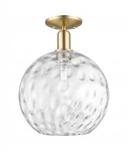 Innovation Lighting 716-1C-CB-G1215-12 - Athens Water Glass - 1 Light - 12 inch - Champagne Bronze - Semi-Flush Mount