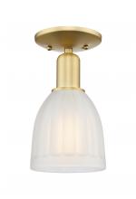 Innovation Lighting 716-1C-SG-G441 - Brookfield - 1 Light - 6 inch - Satin Gold - Semi-Flush Mount