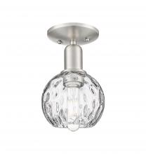 Innovation Lighting 716-1C-SN-G1215-6 - Athens Water Glass - 1 Light - 6 inch - Brushed Satin Nickel - Semi-Flush Mount