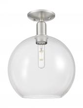 Innovation Lighting 716-1C-SN-G122-12 - Athens - 1 Light - 12 inch - Brushed Satin Nickel - Semi-Flush Mount