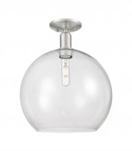 Innovation Lighting 716-1C-SN-G122-14 - Athens - 1 Light - 14 inch - Brushed Satin Nickel - Semi-Flush Mount