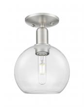 Innovation Lighting 716-1C-SN-G122-8 - Athens - 1 Light - 8 inch - Brushed Satin Nickel - Semi-Flush Mount