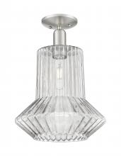 Innovation Lighting 716-1C-SN-G212 - Springwater - 1 Light - 12 inch - Brushed Satin Nickel - Semi-Flush Mount