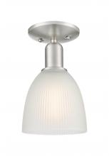 Innovation Lighting 716-1C-SN-G381 - Castile - 1 Light - 6 inch - Brushed Satin Nickel - Semi-Flush Mount