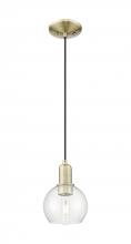 Innovation Lighting 716-1P-AB-G122-6 - Athens - 1 Light - 6 inch - Antique Brass - Cord hung - Mini Pendant