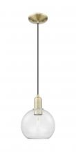 Innovation Lighting 716-1P-AB-G122-8 - Athens - 1 Light - 8 inch - Antique Brass - Cord hung - Mini Pendant