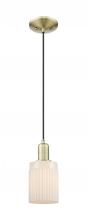 Innovation Lighting 716-1P-AB-G341 - Hadley - 1 Light - 5 inch - Antique Brass - Cord hung - Mini Pendant