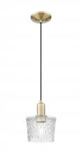 Innovation Lighting 716-1P-AB-G402 - Niagara - 1 Light - 7 inch - Antique Brass - Cord hung - Mini Pendant