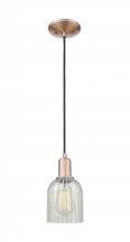 Innovation Lighting 716-1P-AC-G2511 - Caledonia - 1 Light - 5 inch - Antique Copper - Cord hung - Mini Pendant