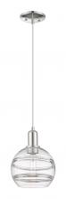Innovation Lighting 716-1P-PN-G556-8CL - Rochester - 1 Light - 8 inch - Polished Nickel - Cord hung - Mini Pendant