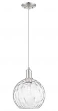 Innovation Lighting 716-1P-SN-G1215-10 - Athens Water Glass - 1 Light - 10 inch - Brushed Satin Nickel - Cord hung - Mini Pendant