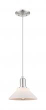 Innovation Lighting 716-1P-SN-G131 - Orwell - 1 Light - 8 inch - Brushed Satin Nickel - Cord hung - Mini Pendant
