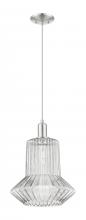 Innovation Lighting 716-1P-SN-G212 - Springwater - 1 Light - 12 inch - Brushed Satin Nickel - Cord hung - Mini Pendant
