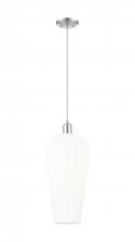 Innovation Lighting 716-1P-SN-G456-8WH - Chelsea - 1 Light - 6 inch - Brushed Satin Nickel - Cord hung - Mini Pendant