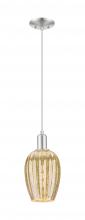 Innovation Lighting 716-1P-SN-G457-6ME - Preston - 1 Light - 6 inch - Brushed Satin Nickel - Cord hung - Mini Pendant