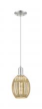 Innovation Lighting 716-1P-SN-G459-6ME - Preston - 1 Light - 6 inch - Brushed Satin Nickel - Cord hung - Mini Pendant