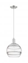 Innovation Lighting 716-1P-SN-G556-10CL - Rochester - 1 Light - 10 inch - Brushed Satin Nickel - Cord hung - Mini Pendant