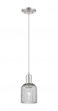 Innovation Lighting 716-1P-SN-G559-5SM - Bridal Veil - 1 Light - 6 inch - Brushed Satin Nickel - Cord hung - Mini Pendant