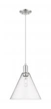 Innovation Lighting 716-1P-SN-GBC-124 - Berkshire Glass - 1 Light - 12 inch - Brushed Satin Nickel - Cord hung - Mini Pendant