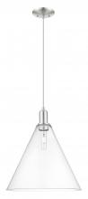 Innovation Lighting 716-1P-SN-GBC-162 - Berkshire Glass - 1 Light - 16 inch - Brushed Satin Nickel - Cord hung - Mini Pendant