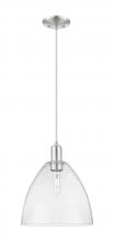 Innovation Lighting 716-1P-SN-GBD-124 - Bristol - 1 Light - 12 inch - Brushed Satin Nickel - Cord hung - Mini Pendant