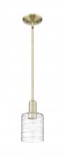 Innovation Lighting 716-1S-AB-G1113 - Cobbleskill - 1 Light - 5 inch - Antique Brass - Stem hung - Mini Pendant