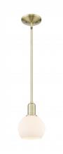 Innovation Lighting 716-1S-AB-G121-6 - Athens - 1 Light - 6 inch - Antique Brass - Stem hung - Mini Pendant
