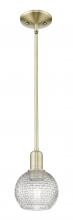 Innovation Lighting 716-1S-AB-G122C-6CL - Athens - 1 Light - 6 inch - Antique Brass - Stem hung - Mini Pendant