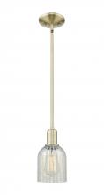 Innovation Lighting 716-1S-AB-G2511 - Caledonia - 1 Light - 5 inch - Antique Brass - Stem hung - Mini Pendant