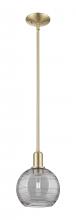 Innovation Lighting 716-1S-CB-G1213-8SM - Athens Deco Swirl - 1 Light - 8 inch - Champagne Bronze - Stem hung - Mini Pendant