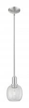 Innovation Lighting 716-1S-SN-G105 - Belfast - 1 Light - 6 inch - Brushed Satin Nickel - Stem hung - Mini Pendant