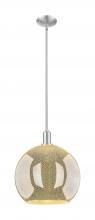 Innovation Lighting 716-1S-SN-G128-14 - Athens - 1 Light - 14 inch - Brushed Satin Nickel - Stem hung - Mini Pendant
