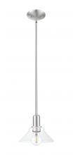 Innovation Lighting 716-1S-SN-G132 - Orwell - 1 Light - 8 inch - Brushed Satin Nickel - Stem hung - Mini Pendant