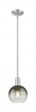Innovation Lighting 716-1S-SN-G483-8SL - Brookhaven Globe - 1 Light - 6 inch - Brushed Satin Nickel - Mini Pendant