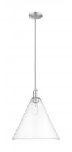 Innovation Lighting 716-1S-SN-GBC-162 - Berkshire Glass - 1 Light - 16 inch - Brushed Satin Nickel - Stem hung - Mini Pendant