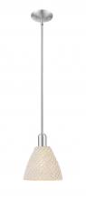 Innovation Lighting 716-1S-SN-NBD-75-NAT - Bristol Natural - 1 Light - 6 inch - Brushed Satin Nickel - Mini Pendant