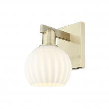 Innovation Lighting 716-1W-AB-G1217-6WV - White Venetian - 1 Light - 6 inch - Antique Brass - Sconce