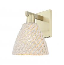 Innovation Lighting 716-1W-AB-NBD-75-NAT - Bristol Natural - 1 Light - 6 inch - Antique Brass - Sconce