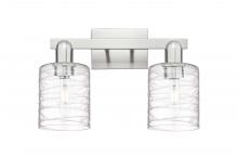 Innovation Lighting 716-2W-SN-G1113 - Cobbleskill - 2 Light - 16 inch - Brushed Satin Nickel - Bath Vanity Light