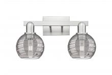 Innovation Lighting 716-2W-SN-G1213-6SM - Athens Deco Swirl - 2 Light - 16 inch - Brushed Satin Nickel - Bath Vanity Light