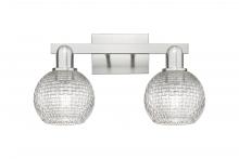 Innovation Lighting 716-2W-SN-G122C-6CL - Athens - 2 Light - 17 inch - Brushed Satin Nickel - Bath Vanity Light