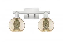Innovation Lighting 716-2W-SN-G128-6 - Athens - 2 Light - 17 inch - Brushed Satin Nickel - Bath Vanity Light
