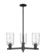 Innovation Lighting 716-3CR-BK-G352 - Candor - 3 Light - 27 inch - Matte Black - Stem hung - Flush Mount