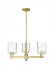 Innovation Lighting 716-3CR-SG-G1113 - Cobbleskill - 3 Light - 27 inch - Satin Gold - Stem hung - Flush Mount