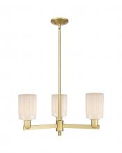 Innovation Lighting 716-3CR-SG-G341 - Hadley - 3 Light - 26 inch - Satin Gold - Stem hung - Flush Mount