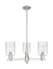 Innovation Lighting 716-3CR-SN-G342 - Hadley - 3 Light - 26 inch - Satin Nickel - Stem hung - Flush Mount