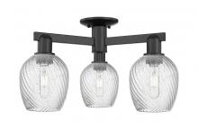 Innovation Lighting 716-3F-BK-G292 - Salina - 3 Light - 23 inch - Matte Black - Semi-Flush Mount