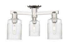 Innovation Lighting 716-3F-PN-G342 - Hadley - 3 Light - 22 inch - Polished Nickel - Semi-Flush Mount